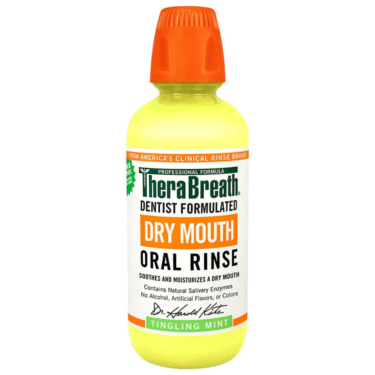TheraBreath Oral Rinse, Dry Mouth, Tingling Mint, 16 Fl Oz