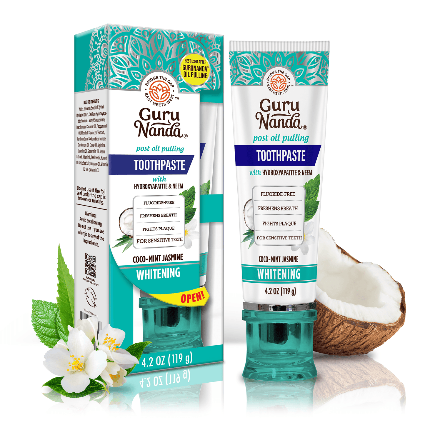 Fluoride Free Whitening Toothpaste with Hydroxyapatite