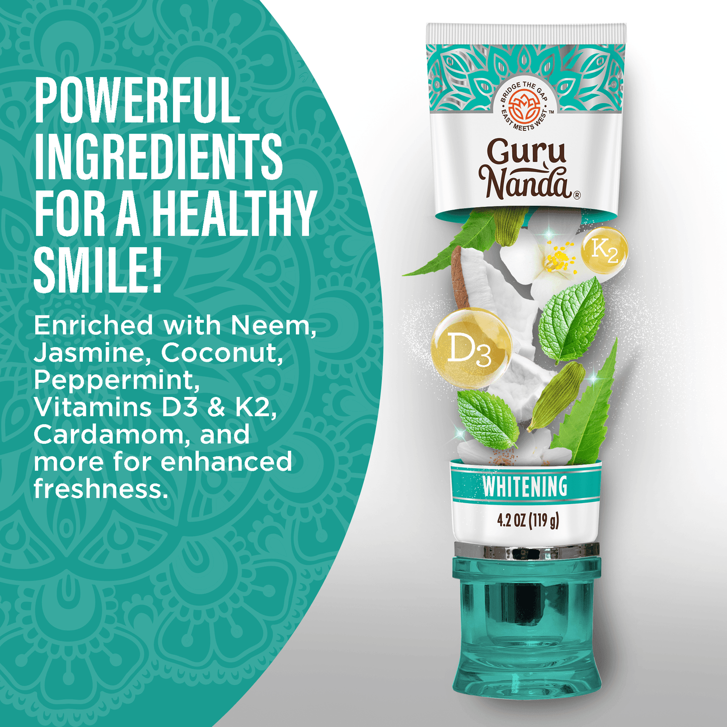 Fluoride Free Whitening Toothpaste with Hydroxyapatite