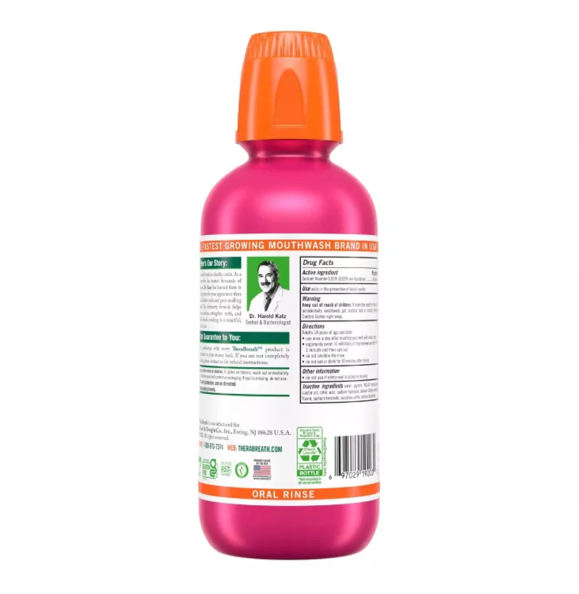 TheraBreath Anticavity Fluoride Mouthwash - Sparkle Mint