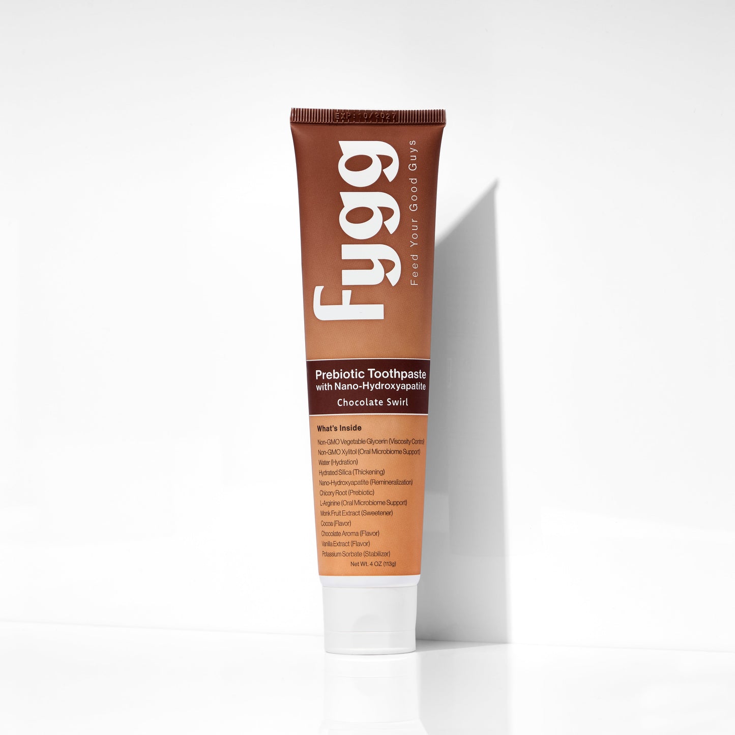 Fygg Nano-Hydroxyapatite Toothpaste with Prebiotics | Chocolate Swirl