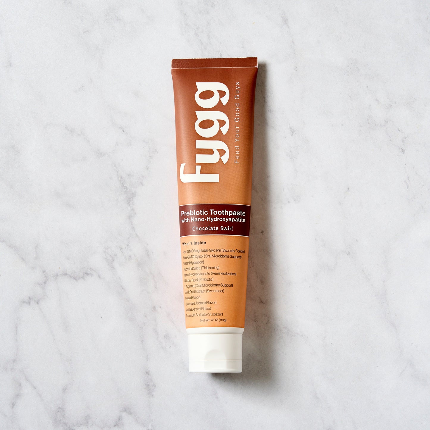 Fygg Nano-Hydroxyapatite Toothpaste with Prebiotics | Chocolate Swirl