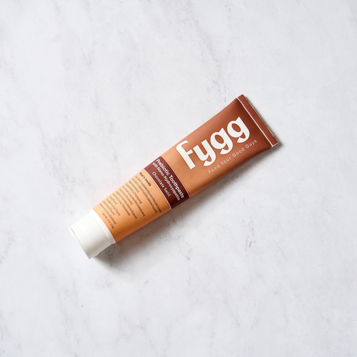Fygg Nano-Hydroxyapatite Toothpaste with Prebiotics | Chocolate Swirl