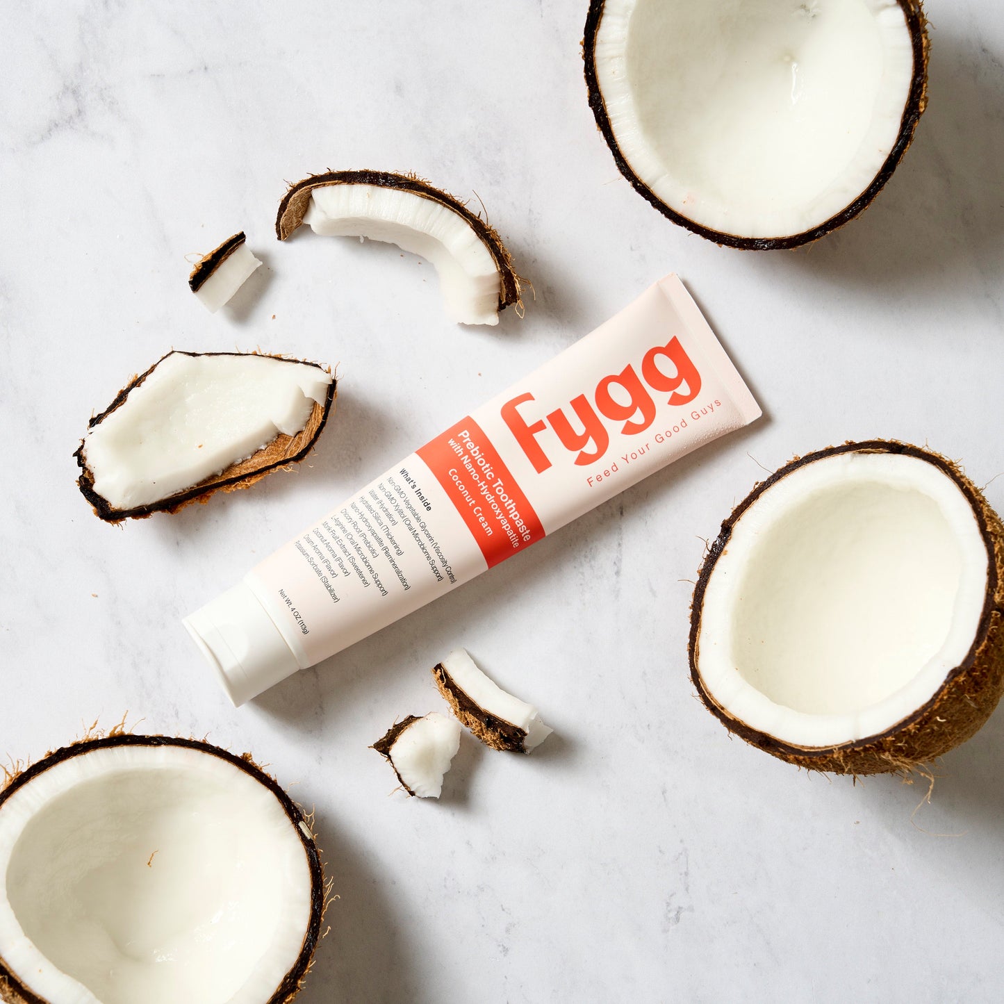 Fygg Nano-Hydroxyapatite Toothpaste with Prebiotics | Coconut Cream