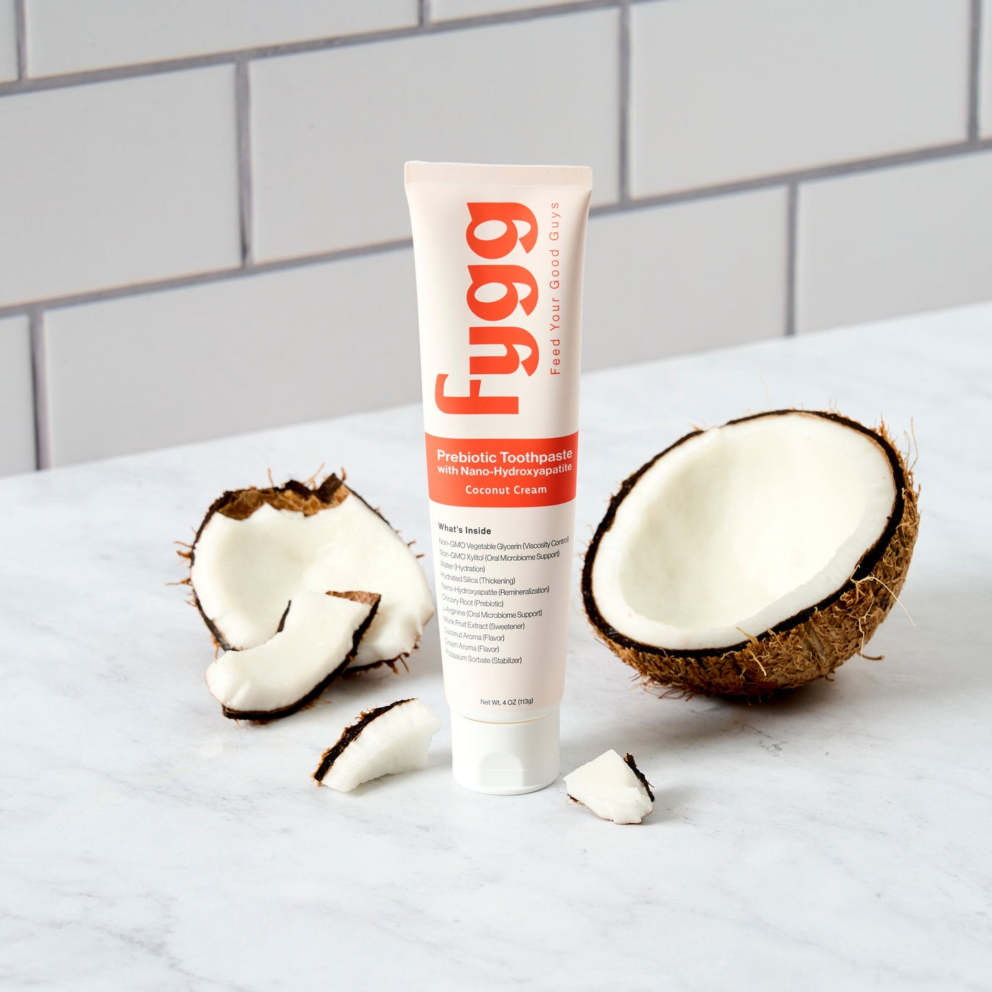 Fygg Nano-Hydroxyapatite Toothpaste with Prebiotics | Coconut Cream