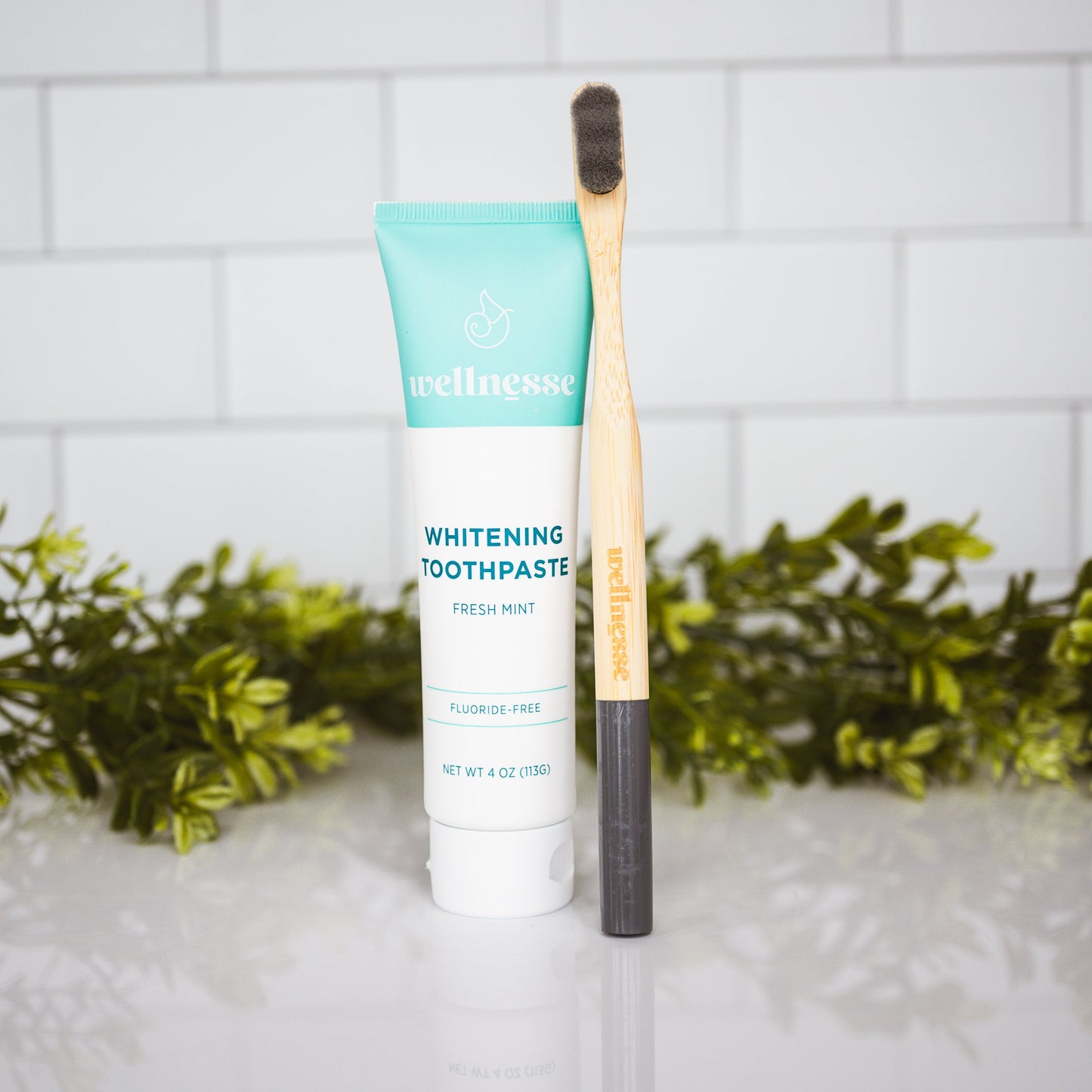 Wellnesse Charcoal Micro Bristle Toothbrush – Soft Bamboo Handle Toothbrush for Deep Clean, Whitening & Gum Health