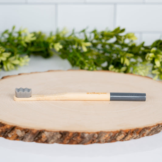 Wellnesse Charcoal Micro Bristle Toothbrush – Soft Bamboo Handle Toothbrush for Deep Clean, Whitening & Gum Health