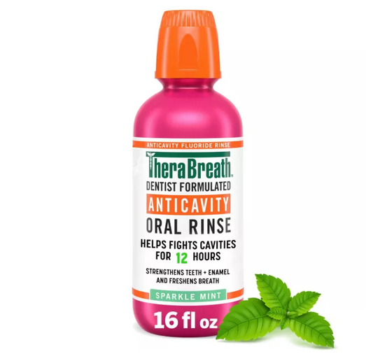 TheraBreath Anticavity Fluoride Mouthwash - Sparkle Mint