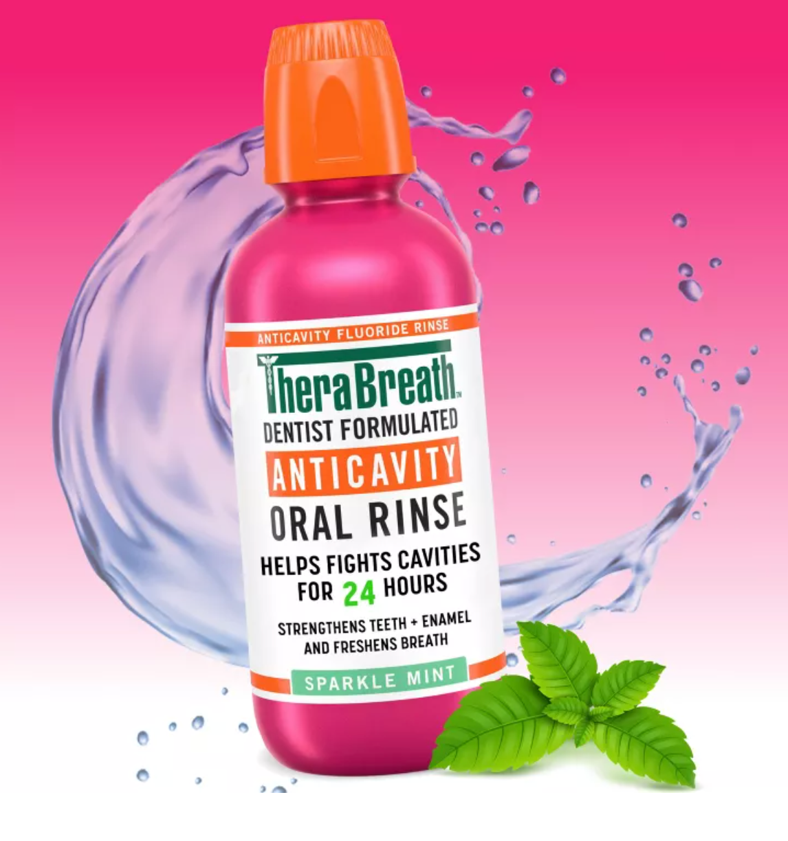 TheraBreath Anticavity Fluoride Mouthwash - Sparkle Mint