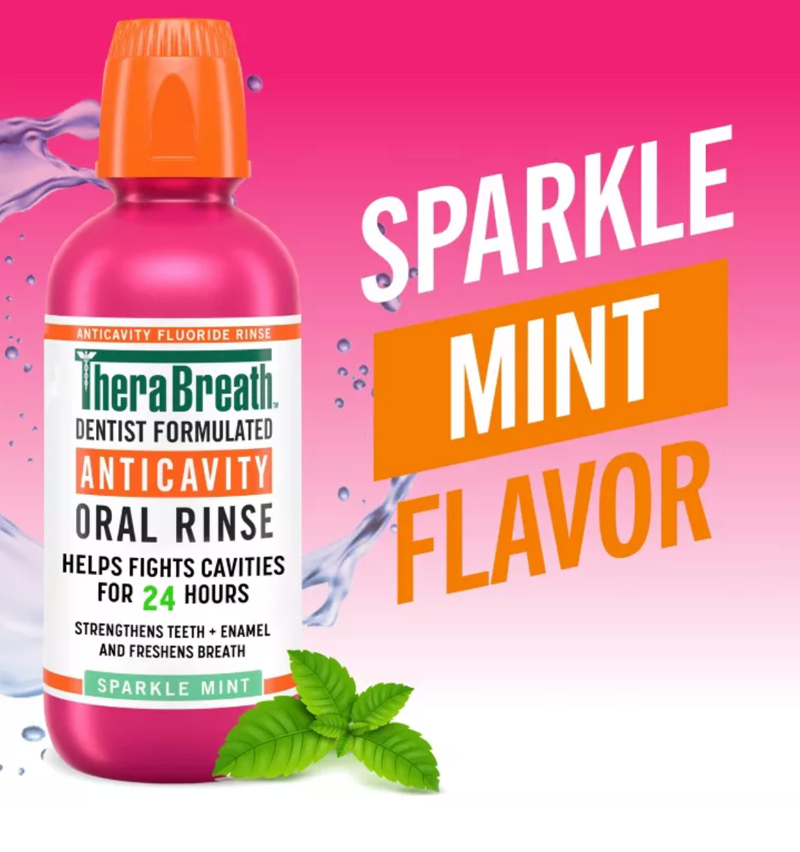 TheraBreath Anticavity Fluoride Mouthwash - Sparkle Mint