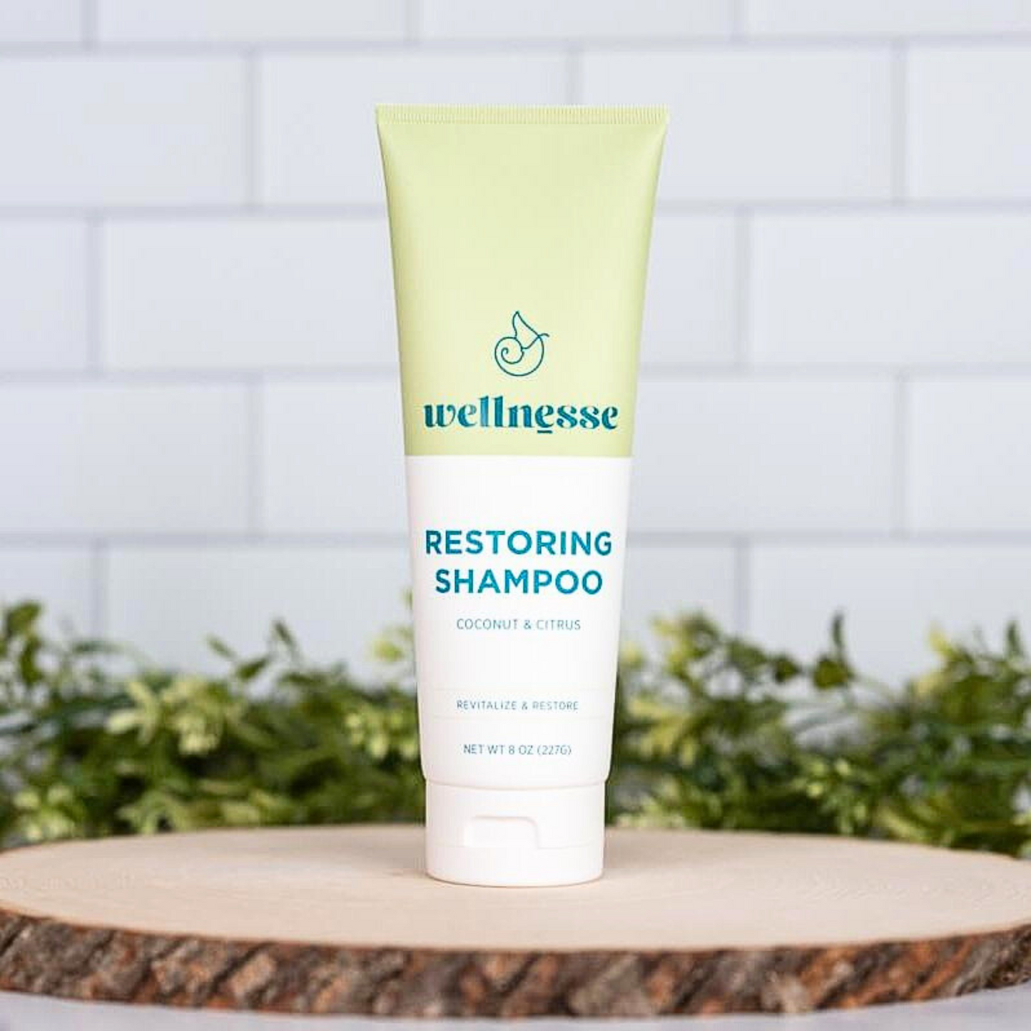 Wellnesse Restoring Shampoo - Sulfate-Free Natural Hair Repair Formula